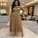Women's Clothing Plus Size Pleated Dress Summer Fashion Faux Two Piece Long Dress Waist Cinching Lace Design_ecoleips.com