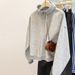 American-style Real-shot Spring And Autumn New Stand-up Collar Half-zip Long-sleeve Composite Sweatshirt For Women, Thin_ecoleips.com
