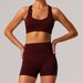 Women's Clothing Nude Quick Drying Yoga Suit For Women, Outdoor Training Suit, Running Sports Pants, Fitness Clothes, Gathered Bra Set_ecoleips.com