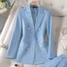 Women's Clothing Long Sleeved Professional Suits And Trousers Formal Suits For Interview Sales Work Clothes Suits_ecoleips.com