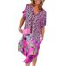 2024 Cross-Border Foreign Trade European And American Autumn New Fashion Printed Half Open Collar Leopard Dress_ecoleips.com