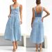 Women's Clothing Denim Suspenders Large Swing High Waist Sleeveless Low Collar Dress Women_ecoleips.com