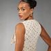 Women's Polka Dot Sleeveless Vest Buttoned Front Fitted Top V Neck Elegant Formal Sailor Style_ecoleips.com