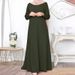 Women's Clothing Ethnic Clothing Solid Color Loose Pullover Leisure Elegant Long Sleeved Minimalist Dress_ecoleips.com