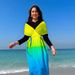Muslim Swimsuit 2025 Swimwear Women's European And American Fashion Simple Design Saxony Moose Gradient Conservative Surfer_ecoleips.com