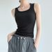 White Camisole Women, 2026 Summer New Style, Can Be Worn As An Outer Layer, Covers Side Breasts, With Wide Shoulder_ecoleips.com
