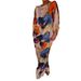 Elegant Satin One-Shoulder Loose Batwing Sleeve Floral Print Drawstring Pants – Stylish & Comfortable Women's Trousers For Casual & Office Wear_ecoleips.com