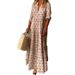 Women's Clothing Clothing Summer New Retro Stand Up Collar Large Size Fashionable Loose Dress Long Style_ecoleips.com