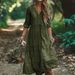 2026shein Cross-border European And American Independent Site Bohemian Vacation Cotton-linen Dress New Hot Style_ecoleips.com