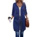 Women's Mid-Length Cardigan Hoodie Trendy Coat With Letters European And American Style Outerwear For Ladies_ecoleips.com