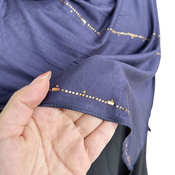 Women's Clothing Muslim Accessories Premium Modal Hijab Scarf With Rhinestone Embellishments – Soft & Breathable Long Shawl For Women, Elegant_ecoleips.com