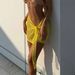 Women's Clothing Knitted Swimming Skirt Holiday Sexy Perspective Strap Beach Towel Solid Color Apron Skirt_ecoleips.com