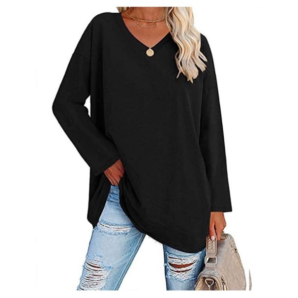European And American Oversized T-shirt, New Foreign Trade Model, Multi-color, Loose Fit, Drop Shoulder Sleeves,_ecoleips.com