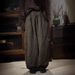 Suitable For All Seasons 24/3 SN29 Spring Loose Literary Casual Solid Color Linen Drawstring Waist Wide-leg Pants_ecoleips.com