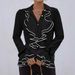 Women's Clothing Spring New Solid Color Casual Ruffled Trumpet Sleeve Shirt Tops_ecoleips.com