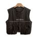 Aria Basics You Think Thirteen Lines New Winter American Retro Style Fleece-lined Warm Sleeveless Cardigan Vest For Women 1578_ecoleips.com