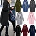 Women's Clothing Autumn/Winter Hooded Long Sleeved Mid Length Sweatshirt/Fleece Coat_ecoleips.com