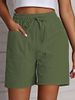 Aria Basics Aria Basics 2025 European And American Cross-border Summer New Women's Clothing, Solid Color Pocketed Loose High-waisted Casual_ecoleips.com