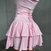 Elegant Ruffled Sleeve High-Waist Dress - Flowy Summer Casual Mini Dress With Square Neckline, Breathable Cotton Blend, Trendy Asymmetrical Hem_ecoleips.com