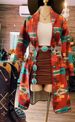 Women's Clothing Western Style Autumn And Winter Women's Printed Hemming Craft Medium And Long Woolen Coat_ecoleips.com