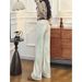 Women's High-Rise White Embroidered Flared Jeans – Vintage 70s Bell Bottom With Boho Stitching & Non-Skinny Fit For Spring_ecoleips.com