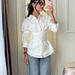 Elegant Belted Blouse For Women – Long Sleeve Wrap Shirt With Waist Tie (Red/White/Brown/Navy, S-2xl) – Office & Casual Wear_ecoleips.com