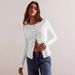 European American Fashion Hot-selling New Product: Long-sleeved, Round-neck, Buttoned Ribbed Cardigan With A Warm_ecoleips.com