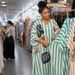 African Women's plus Size Long Dress V Neck Striped Slimming Loose Style Vacation Clothing New 2026 in Stock_ecoleips.com