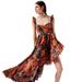 2024 Summer Cross-Border Bestseller: Strap Midi With Digital Butterfly Print, European And American Fashion Style, Large_ecoleips.com