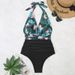 Women's Clothing New Hot Selling Swimsuit Women's One Piece Backless Sexy Conservative Belly Covering Cross Border Bikini Swimsuit_ecoleips.com