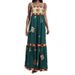 2026 Spring New Arrival: Elegant Sleeveless High-Waisted Printed Painted Strap Dress For Women, Cross-Border European_ecoleips.com