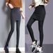 Women's Clothing for fat girls autumn and winter thickened velvet one piece trousers 200 pounds elastic high waist tight leggings skirt_ecoleips.com