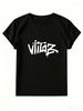 Women Elegant Slim Cotton T-Shirt, Black White Short Sleeve Fitted Top, Office Casual Daily Commute Wear Tee_ecoleips.com