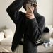 Women's Knitted Cardigan Simple Stand Collar Double Zipper Casual Versatile Top Sweater For Autumn Winter New Style_ecoleips.com