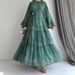 Ladies New Muslim Chiffon Belt Robe Fashion Elegant Dress_ecoleips.com