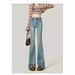 Micro-flared Jeans Women's New High-waisted Slim-fitting And Thin Horseshoe Floor Pants_ecoleips.com