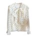 Sweet Age-reducing Foreign Style Polka Dot Love Ruffle Edge Shirt Women's 2026 Spring New Temperament Chic Long-sleeved Top_ecoleips.com
