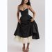 European And American Sexy Women's Fashion Cross-Border New V-Neck Sleeveless Puff Long Dress_ecoleips.com