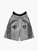 Unisex American Style Trendy Loose Fitting Casual Shorts Dark Themed Unique Printed Design Women's Clothing Bottoms_ecoleips.com