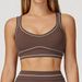 Zechuang Color Block Brushed Yoga Sports Bra U Shaped Backless High End Fitness Running Women's Wear_ecoleips.com