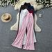 Korean Style High Waisted Polka Dot Casual Straight Leg Pants for Women Slimming Versatile Relaxed Fit Summer Bottoms_ecoleips.com