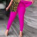 Women's Clothing Large Size Women's Clothing One Shoulder Raglan Sleeve Short Sleeve Irregular T shirt Trousers Set_ecoleips.com
