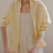 21-count Pure Women's For Spring And Autumn, High-end Linen Shirt Jacket, Cool Yellow Top, Old Money Style, Linen_ecoleips.com