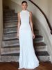 Mozision Half High Collar Sleeveless Knit Maxi Dress For Women Fashion Solid Bodycon Sexy Pleated Long Knitted Sweater Dress_ecoleips.com