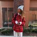 Lazy Luxe Color-Block Sweater – Oversized Jacquard Knit (S-L, Cotton-Poly Blend, Anti-Wrinkle, Unisex Work-to-Wine Essential)_ecoleips.com
