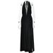 Elegant V-neck Backless Bodycon Dress With Shirred Detailing - Versatile Staple For Women's Wardrobe_ecoleips.com