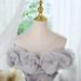 Women's Clothing Dress Princess Dress Female New Birthday Party Fairy Adult Ceremony Short Petite Wedding Dress_ecoleips.com