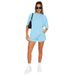 211299 New Polyester-cotton Solid Color Round-neck Pullover Mid-sleeve Top European And American Women's Fashion Casual_ecoleips.com