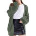 Aria Basics Aria Basics European American Cross-Border Trade Sweater Women, Autumn And Winter New Knitted Cardigan, Single-Breasted Loose_ecoleips.com