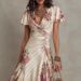 Independent Store 2026 Spring/Summer New Printed Pleated Floral Dress_ecoleips.com